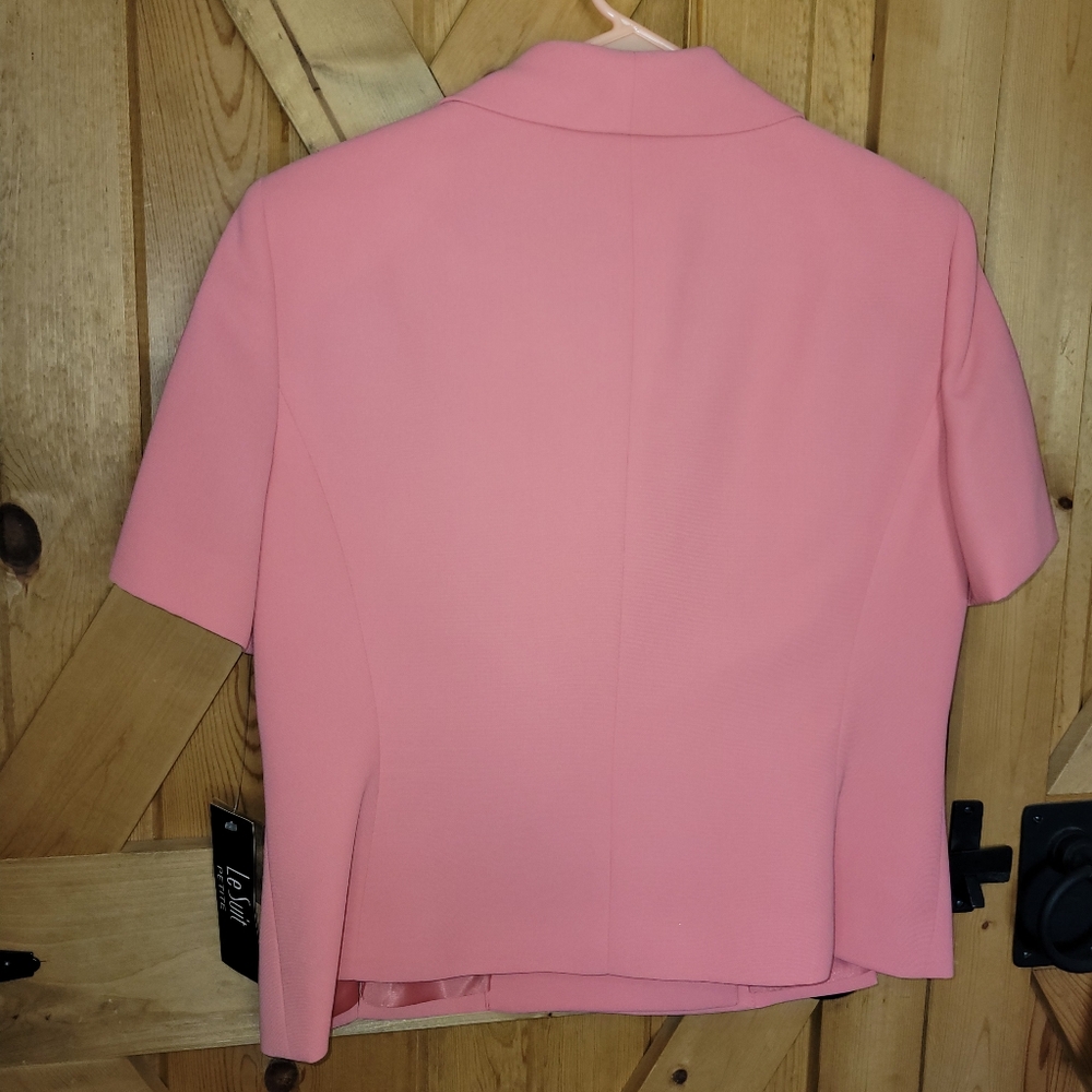 Le Suit 2 pc set Suit 14P Petite "Peach Me" Looks More Pink - Picture 5 of 11